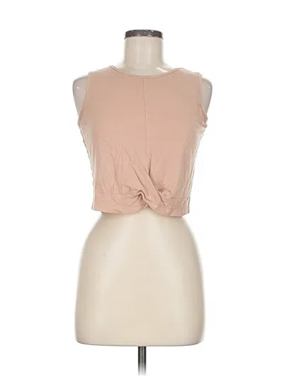 Pre-owned Unbranded Sleeveless T-shirt In Brown