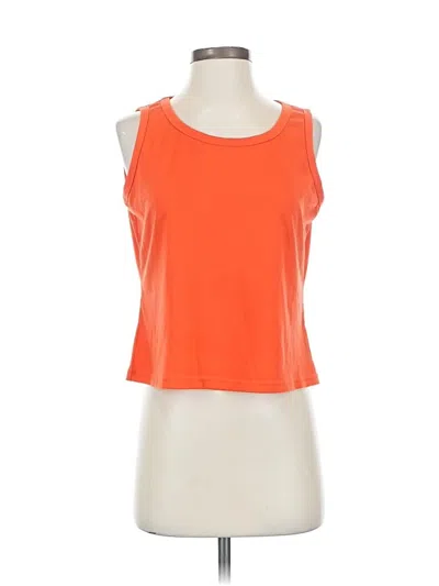 Pre-owned Unbranded Sleeveless T-shirt In Orange