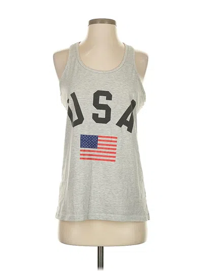 Pre-owned Unbranded Sleeveless T-shirt In Silver