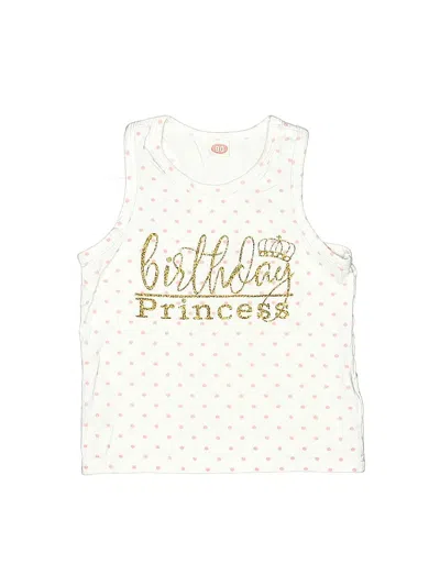 Pre-owned Unbranded Kids' Sleeveless T-shirt In White