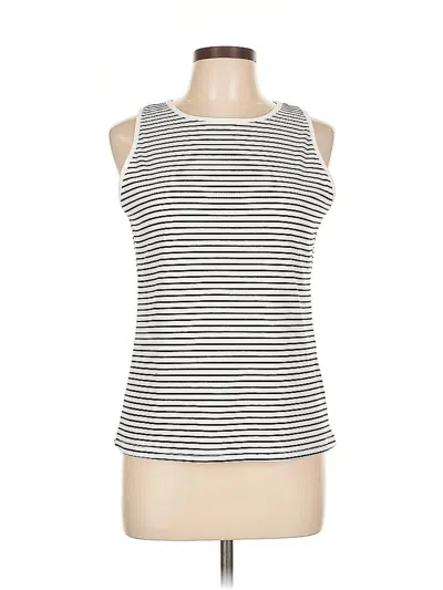 Pre-owned Unbranded Sleeveless T-shirt In White