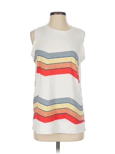 Pre-owned Unbranded Sleeveless T-shirt In White