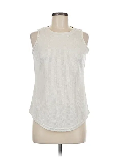 Pre-owned Unbranded Sleeveless T-shirt In White