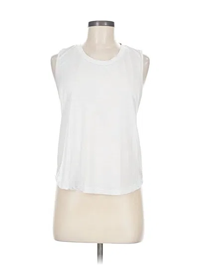 Pre-owned Unbranded Sleeveless T-shirt In White