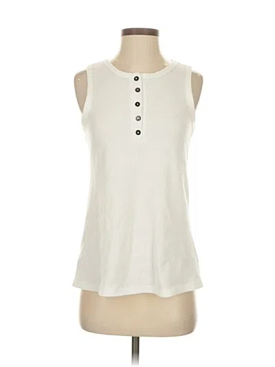 Pre-owned Unbranded Sleeveless T-shirt In White