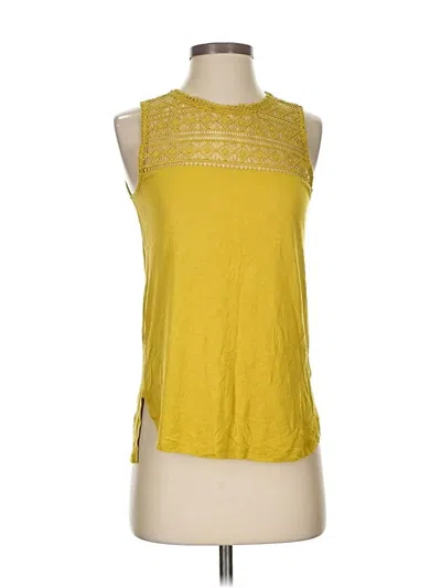 Pre-owned Unbranded Sleeveless T-shirt In Yellow