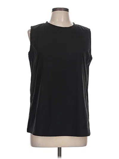 Pre-owned Unbranded Sleeveless Top Black Boatneck Tops