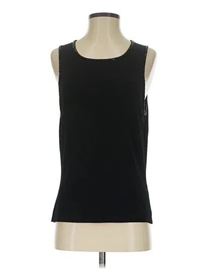 Pre-owned Unbranded Sleeveless Top Black Boatneck Tops