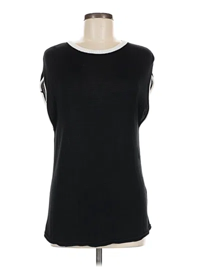 Pre-owned Unbranded Sleeveless Top Black Boatneck Tops