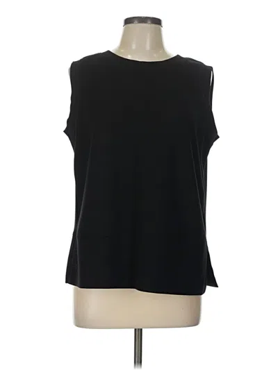 Pre-owned Unbranded Sleeveless Top Black Boatneck Tops