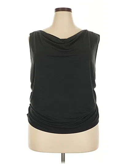 Pre-owned Unbranded Sleeveless Top Black Cowl Neck Tops