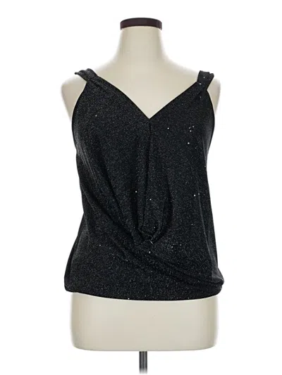 Pre-owned Unbranded Sleeveless Top Black Halter Neckline Tops