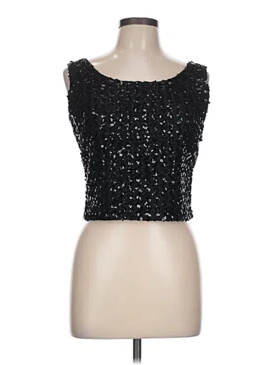 Pre-owned Unbranded Sleeveless Top Black Strapless Neckline Tops