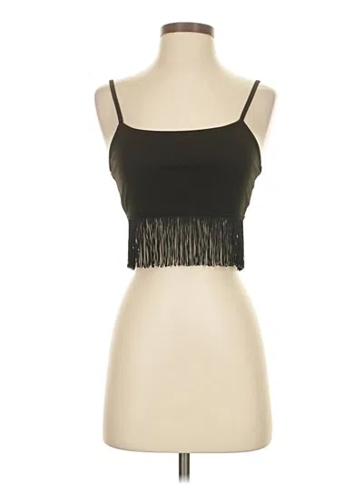 Pre-owned Unbranded Sleeveless Top Black Strapless Neckline Tops
