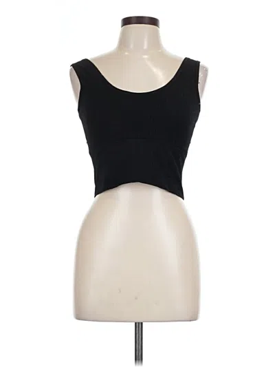 Pre-owned Unbranded Sleeveless Top Black Strapless Neckline Tops