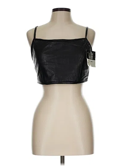 Unbranded Sleeveless Top Black Strapless Neckline Tops