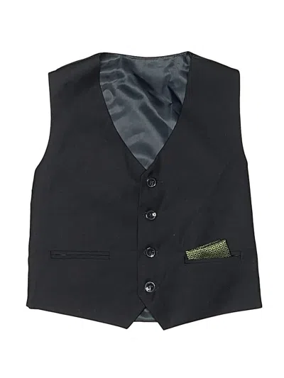 Pre-owned Unbranded Kids' Sleeveless Top Black Tops