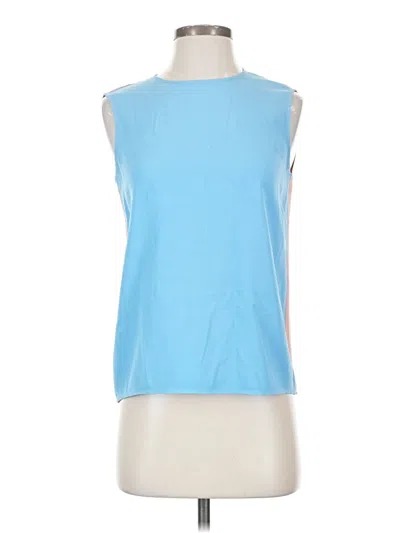 Pre-owned Unbranded Sleeveless Top Blue Boatneck Tops