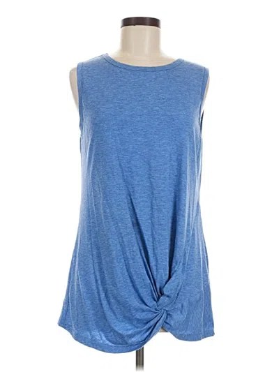 Pre-owned Unbranded Sleeveless Top Blue Boatneck Tops