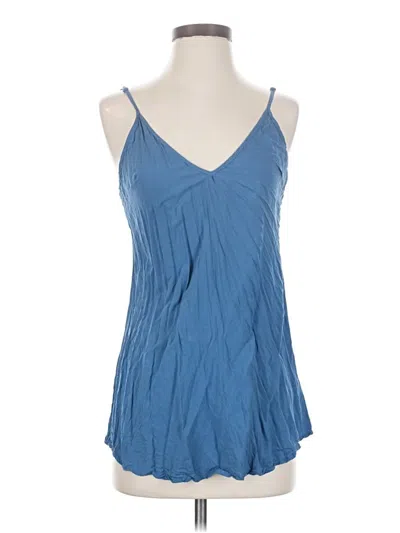 Pre-owned Unbranded Sleeveless Top Blue Halter Neckline Tops