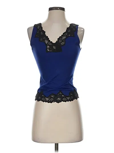 Pre-owned Unbranded Sleeveless Top Blue Sweetheart Neckline Tops