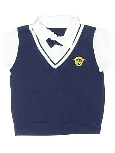 Pre-owned Unbranded Kids' Sleeveless Top Blue Tops