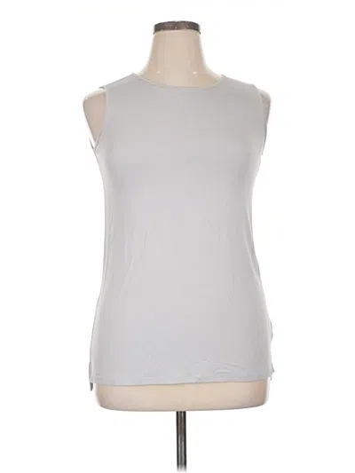 Pre-owned Unbranded Sleeveless Top Gray Boatneck Tops