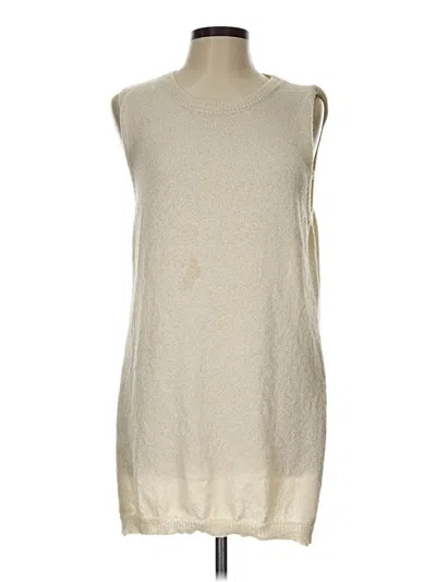 Pre-owned Unbranded Sleeveless Top Ivory Boatneck Tops