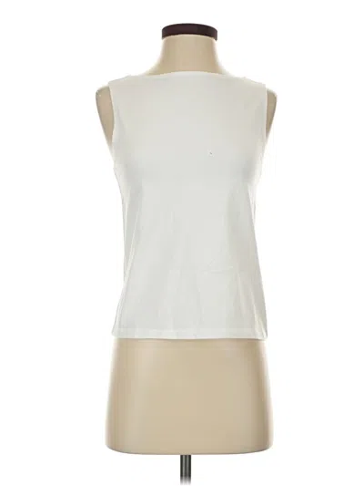 Unbranded Sleeveless Top Ivory Boatneck Tops
