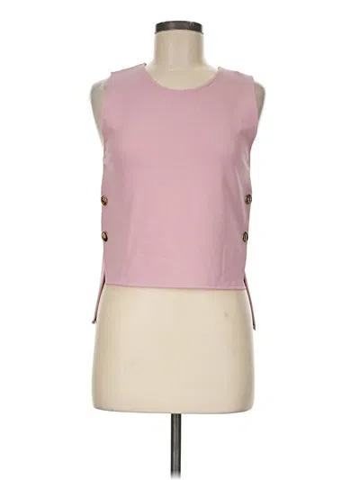 Pre-owned Unbranded Sleeveless Top Pink Boatneck Tops