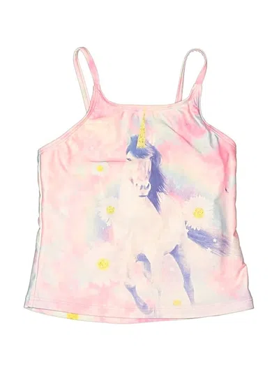 Pre-owned Unbranded Kids' Sleeveless Top Pink Halter Neckline Tops