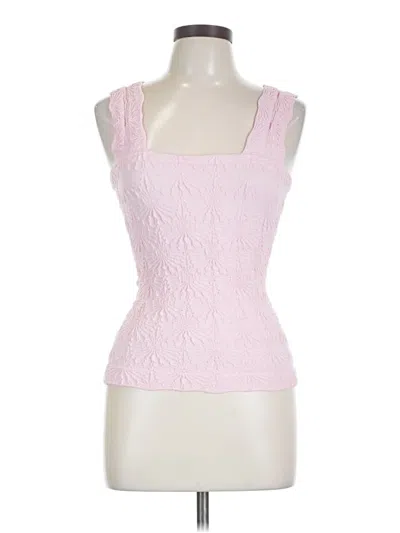 Pre-owned Unbranded Sleeveless Top Pink Sweetheart Neckline Tops