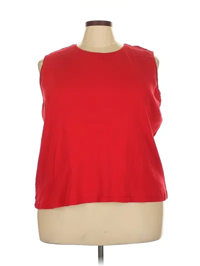 Pre-owned Unbranded Sleeveless Top Red Boatneck Tops