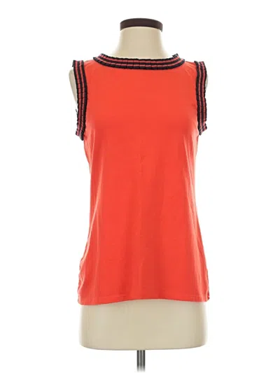 Pre-owned Unbranded Sleeveless Top Red Boatneck Tops