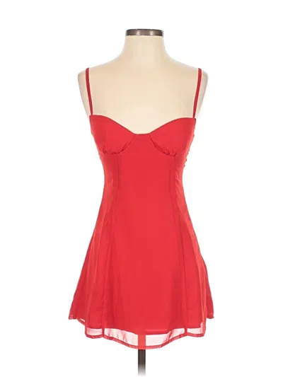 Pre-owned Unbranded Sleeveless Top Red Sweetheart Neckline Tops