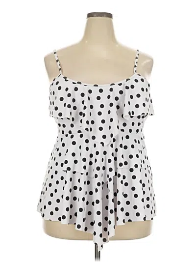 Pre-owned Unbranded Sleeveless Top White Sweetheart Neckline Tops