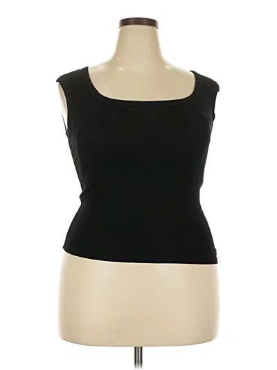 Pre-owned Unbranded Sleeveless T-shirt In Black