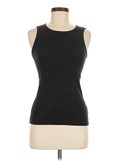 Pre-owned Unbranded Sleeveless T-shirt In Black