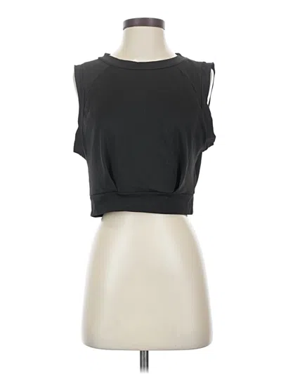 Pre-owned Unbranded Sleeveless T-shirt In Black