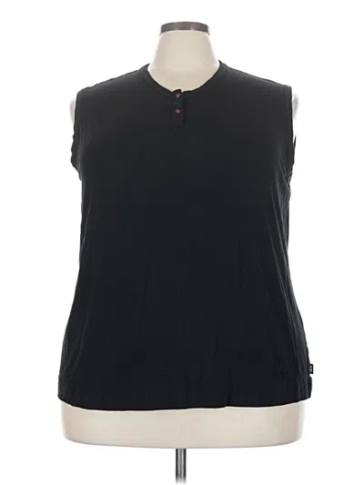 Pre-owned Unbranded Sleeveless T-shirt In Black