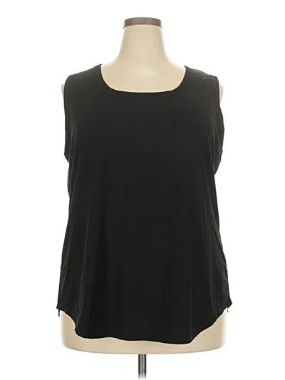 Pre-owned Unbranded Sleeveless T-shirt In Black