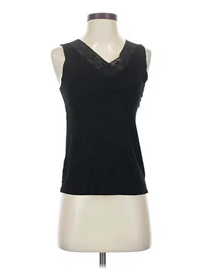 Pre-owned Unbranded Sleeveless T-shirt In Black