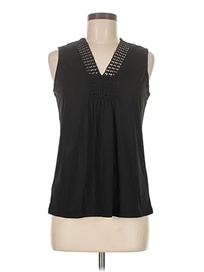 Pre-owned Unbranded Sleeveless T-shirt In Black