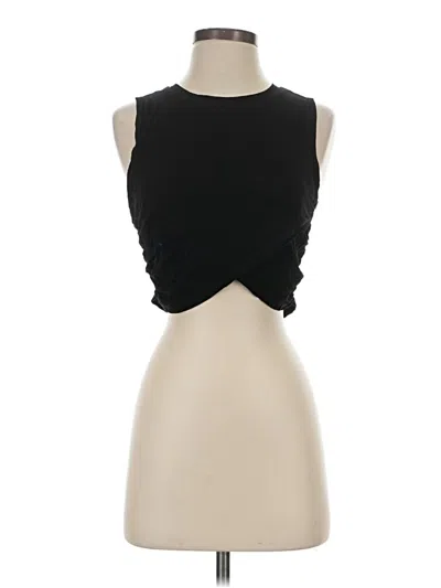 Pre-owned Unbranded Sleeveless T-shirt In Black