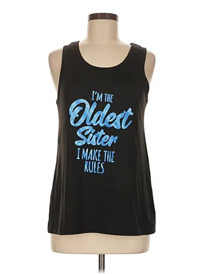 Pre-owned Unbranded Sleeveless T-shirt In Black