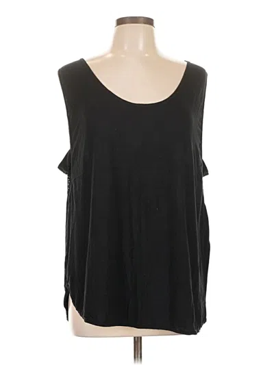 Pre-owned Unbranded Sleeveless T-shirt In Black