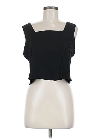 Pre-owned Unbranded Sleeveless T-shirt In Black