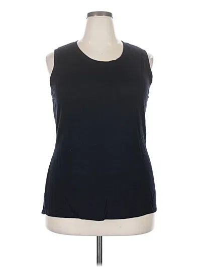 Pre-owned Unbranded Sleeveless T-shirt In Black