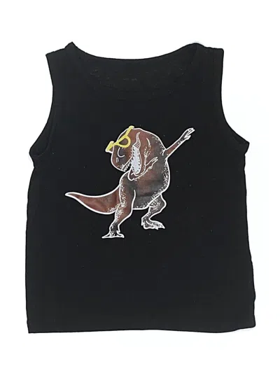 Pre-owned Unbranded Kids' Sleeveless T-shirt In Black