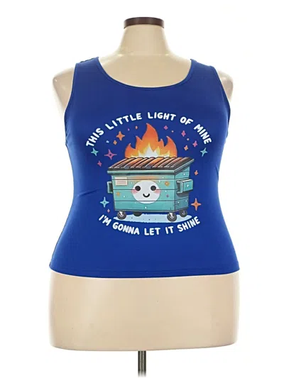 Pre-owned Unbranded Sleeveless T-shirt In Blue